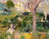 华金索罗利亚巴斯蒂达 - Gardens of the Alcozof Seville in Wintertime